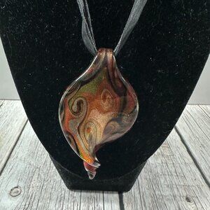 Murano Brown Glass Necklace
